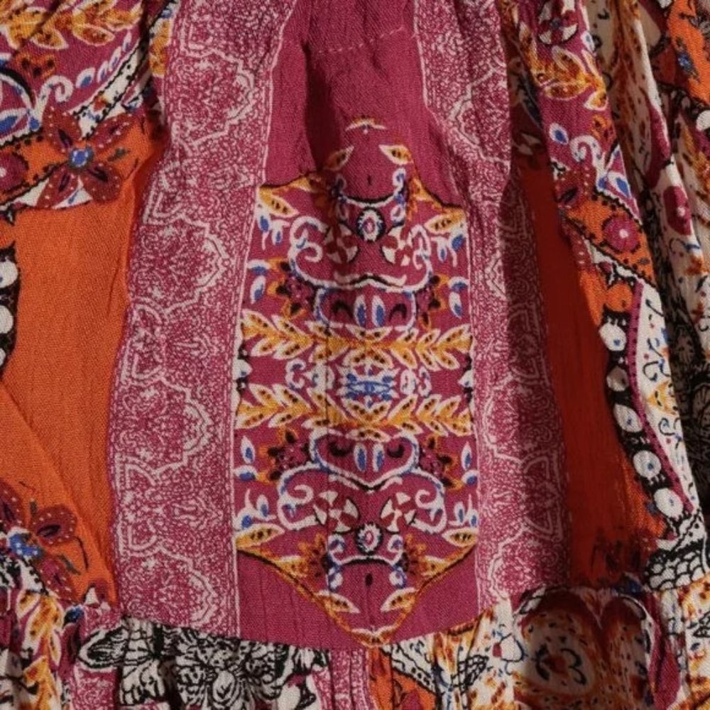 NWT Free People Count Me In Trapeze Tunic Floral Combo - Picture 2 of 11